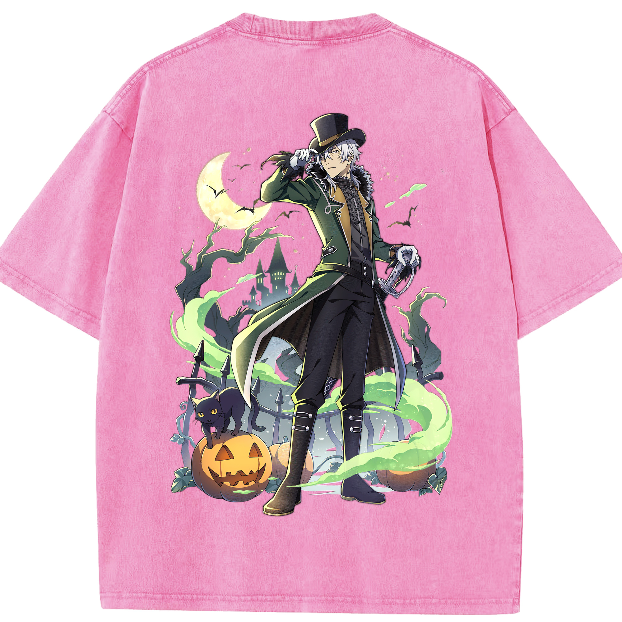 （画像用） 文豪ストレイドッグス Bungo Stray Dogs 綿100% ヴィンテージ風 半袖Tシャツ（背面プリント）